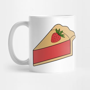 SUMMERTIME Slice Of Strawberry Pie Dessert Lover - Cute Food Art Mug